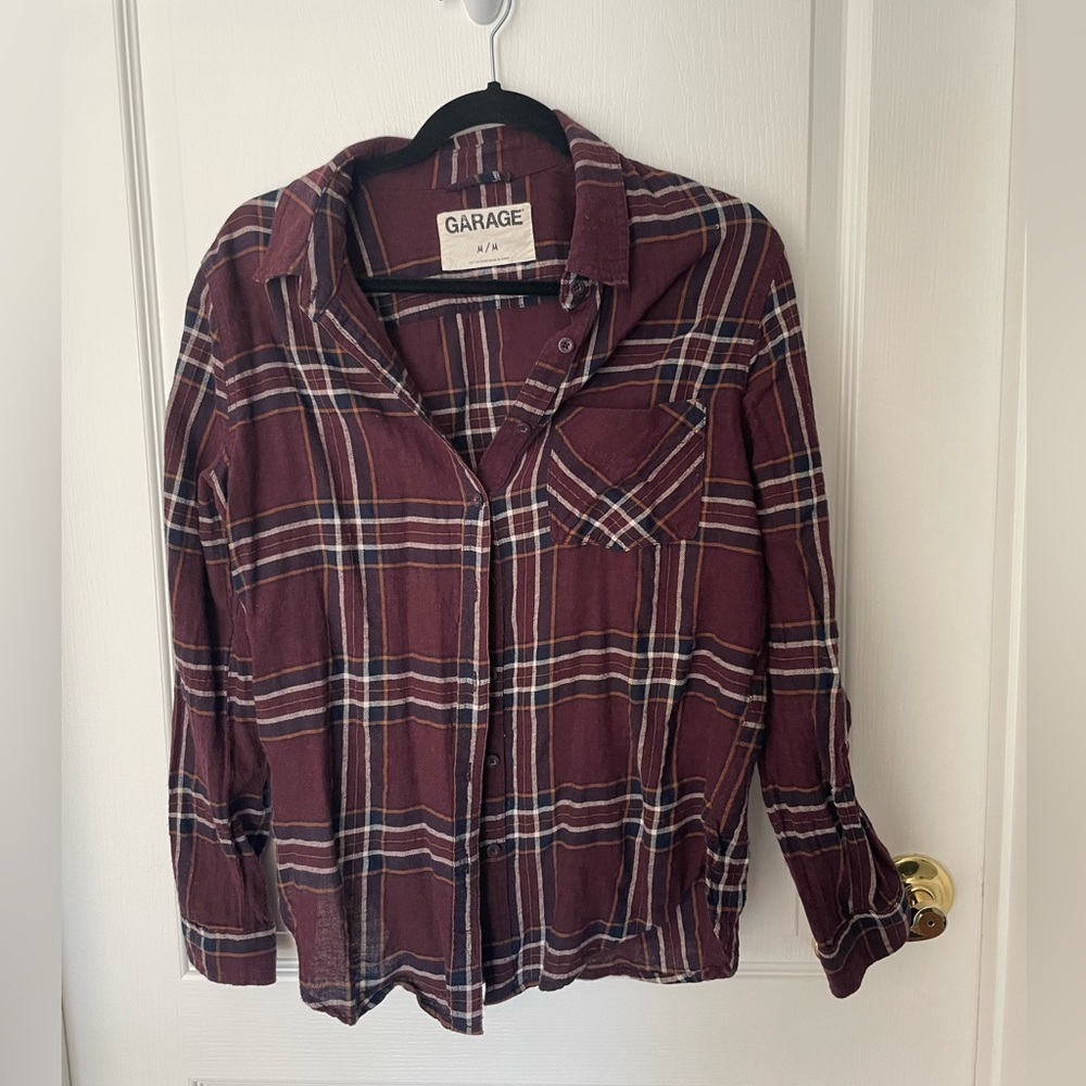 Garage Maroon Flannel